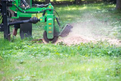 Stump Grinding Equipment in Use